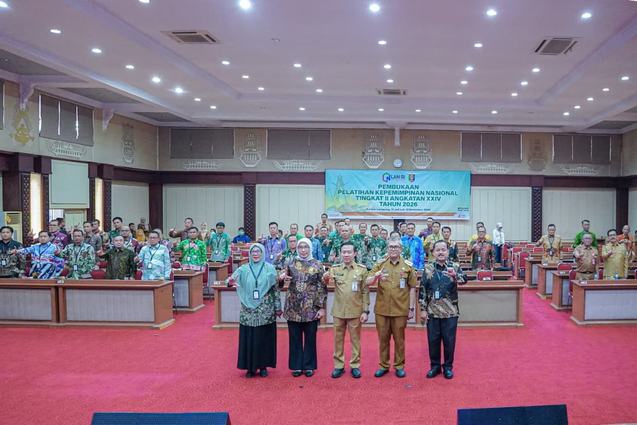 Pemprov Lampung Siapkan Pemimpin Birokrasi Adaptif Lewat PKN Tingkat II Angkatan XXIV